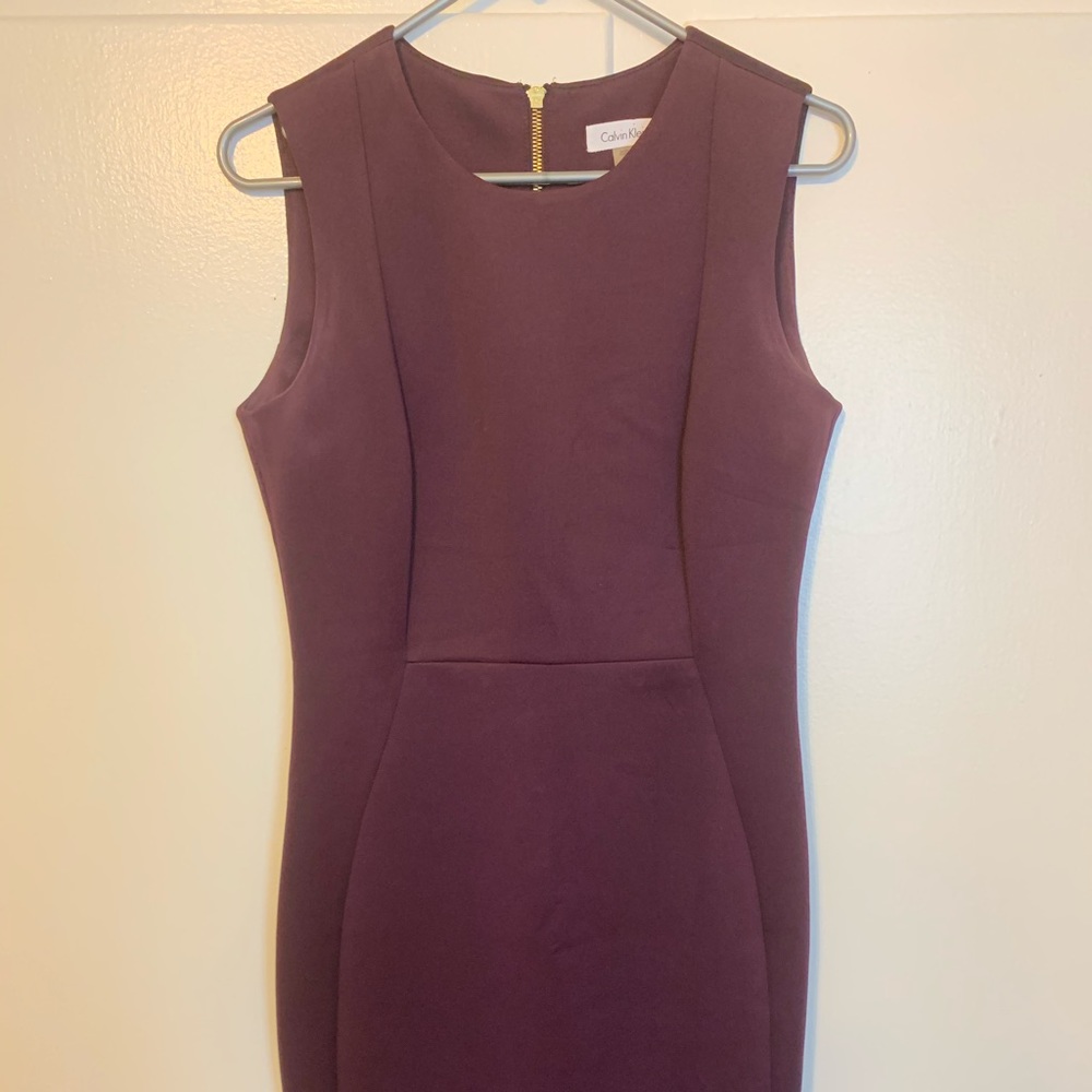 Calvin Klein plum purple dinner dress